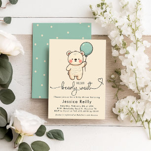 Bearly Wait – Minimalist Baby Shower Invitation