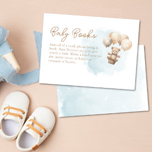 Bearly Wait Neutral Baby Shower Books for Baby Enclosure Card