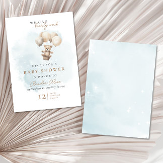 Bearly Wait Neutral Baby Shower Invitation