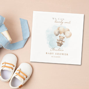 Bearly Wait Neutral Baby Shower Napkin