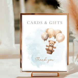 Bearly Wait Neutral Baby Shower Tabletop Sign