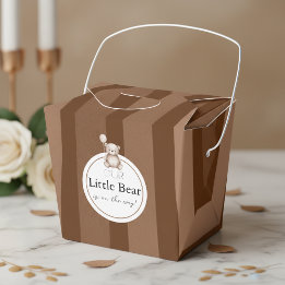 Bearly Wait Neutral Teddy Baby Shower Favour Box
