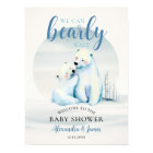 Bearly Wait Polar Bear Cub Baby Boy Shower Welcome