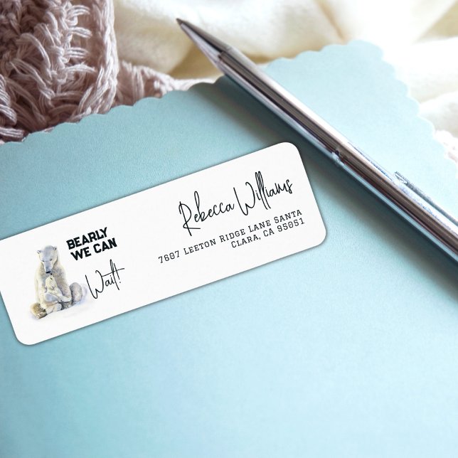 Bearly Wait Polar Bear Pink Girl Baby Shower (Creator Uploaded)