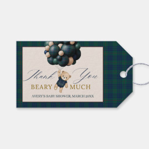 Bearly Wait Teddy Balloon Baby Shower books Gift Tags