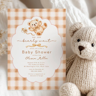 Bearly Wait Teddy Bear Baby Shower Invite