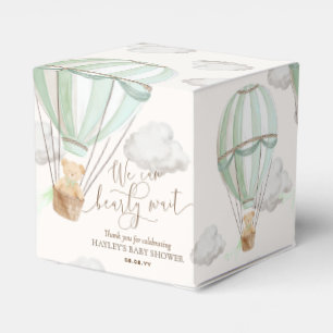 Bearly Wait Teddy Bear Hot Air Balloon Baby Shower Favour Box
