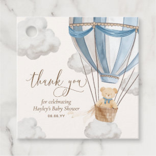 Bearly Wait Teddy Bear Thank You Baby Shower Favour Tags