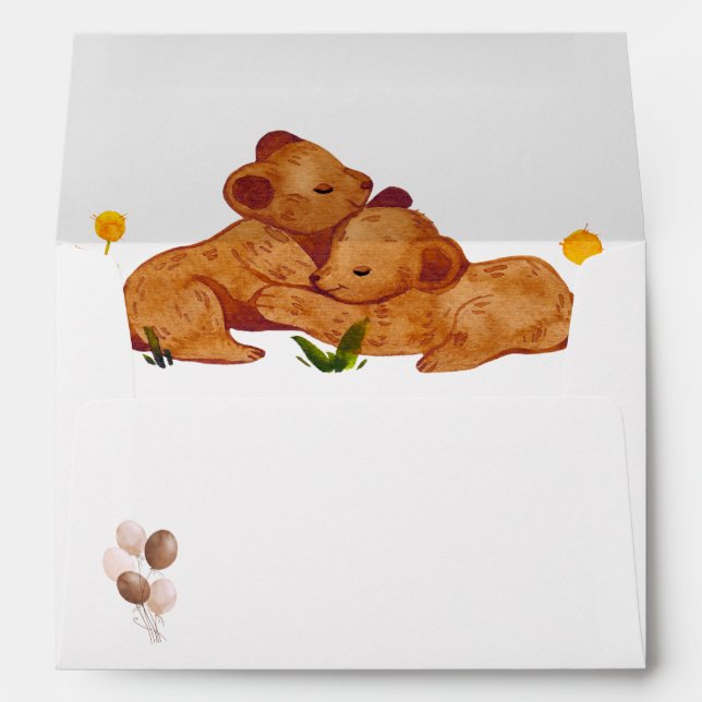 Bearly Wait Twins Envelope (Back (Bottom))