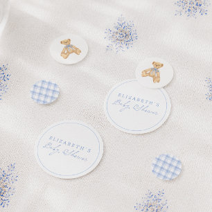Bearly Wait Vintage Teddy Bear Baby Shower Confetti
