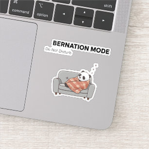 Bearnation Mode Panda Sticker – Lazy Vibes