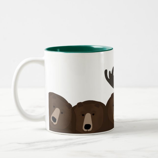Bears Bears Bears Moose Mug (Left)