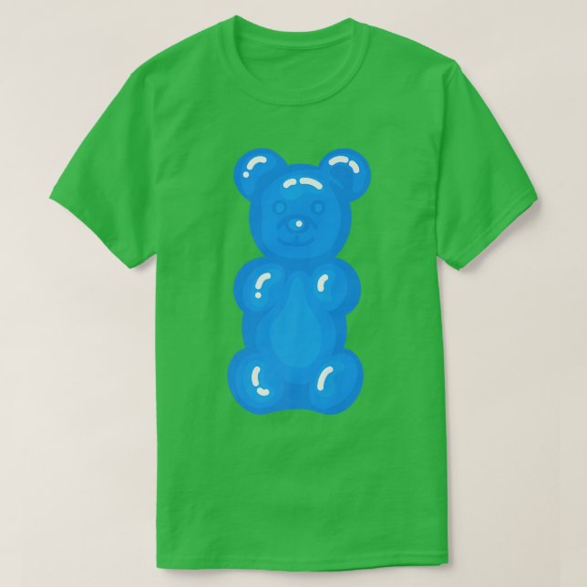 Bears Children Blue Lovers Gummy Bear Premium  T-Shirt (Design Front)