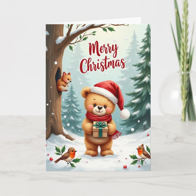 Bears Christmas Gift Card (Front)