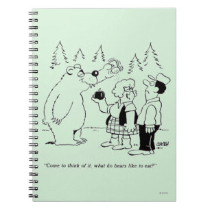 Bears Dinner Spiral Notebook