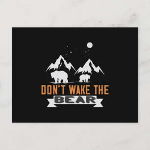 Bears - Don't Wake The Bear Postcard