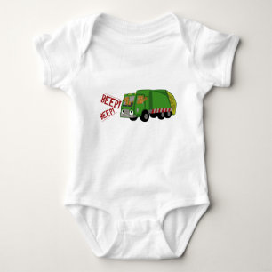 Bears Driving a Trash Truck Baby Bodysuit