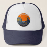 Bears Ears National Monument Utah Vintage  Trucker Hat<br><div class="desc">Bears Ears vector artwork design. The monument protects the public land surrounding the Bears Ears,  a pair of buttes,  and the Indian Creek corridor rock climbing area.</div>