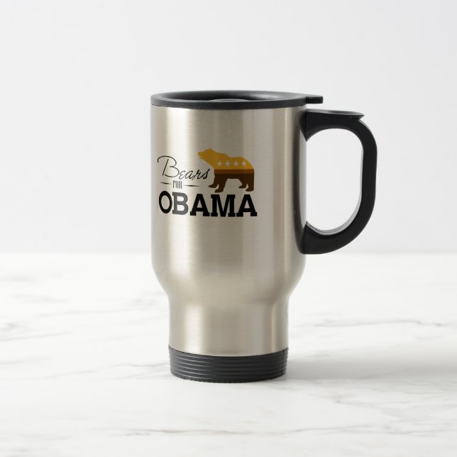 Bears for Obama - Travel Mug (Right)