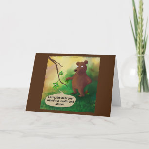Bears Go In The Woods Funny Rick London Card