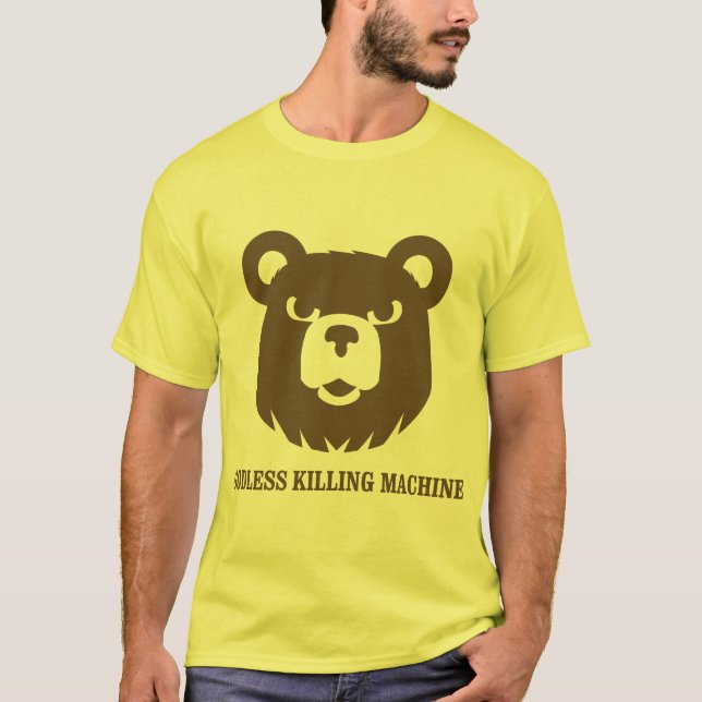 bears godless killing machines humour funny tshirt (Front)