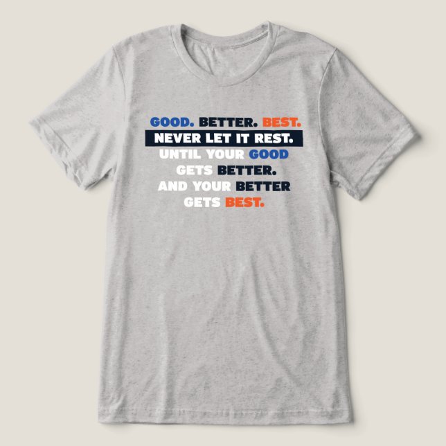 Bears Good Better Best Shirt (Design Front)