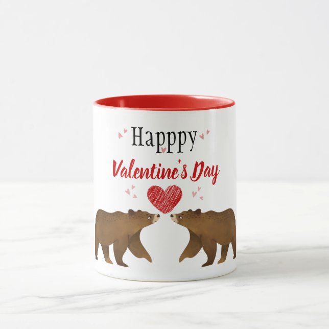 Bears & Hearts Valentine's Day Mug (Center)