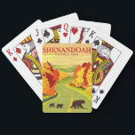 Bears in Shenandoah NP Playing Cards<br><div class="desc">A fun retro poster from Shenandoah National Park  with 3 delightful bears repurposed!</div>