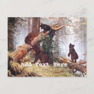 Bears in the Woods Postcard