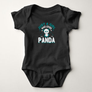 Bears - Just A Girl Who Loves Panda Baby Bodysuit