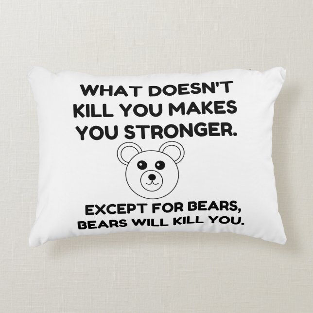 BEARS KILL DECORATIVE CUSHION (Front)