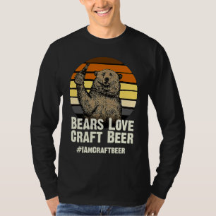 Bears Love Craft Beer Camping Grizzly Pride T-Shirt