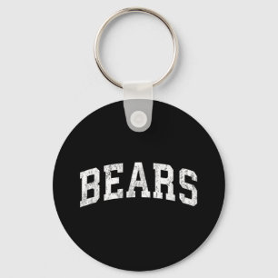 Bears Mascot Vintage Athletic Sports Name Design T Key Ring