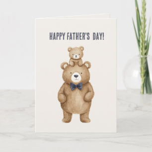 Bears Parent & Child Father's Day Card