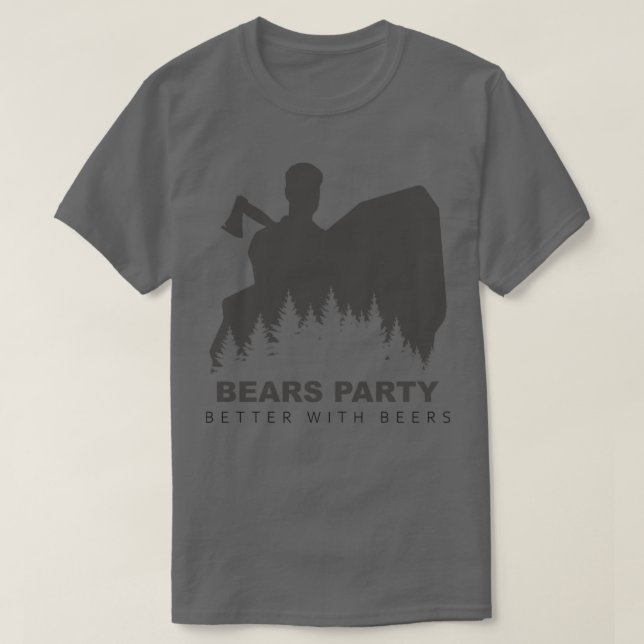 Bears party better with beers Classic TShirt (Design Front)