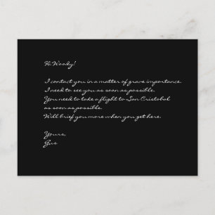 Bear's Pit "Gus needs you..." Postcard