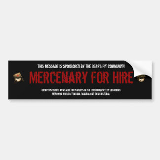 Bear's Pit "Mercenary for Hire Mk II" Sticker
