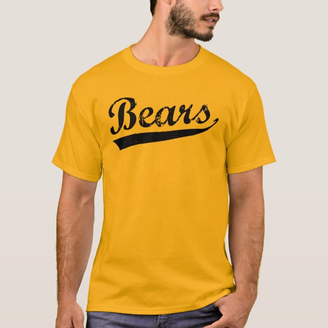 Bears sports team name customisable t-shirt (Front)