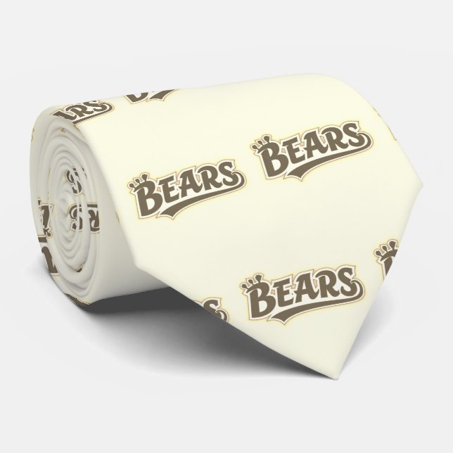 Bears Sports Team Necktie (Rolled)