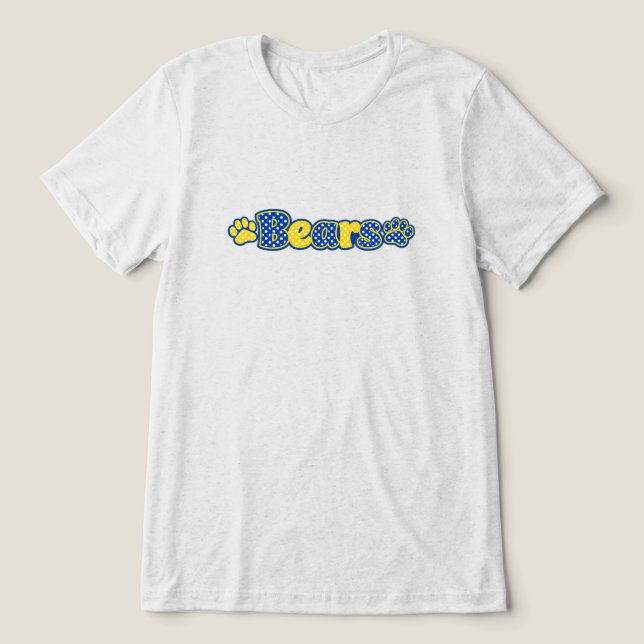 Bears  Tri-Blend shirt (Design Front)