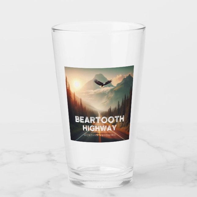 Beartooth Highway Montana Wyoming Eagle Glass (Front)