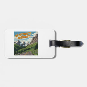 Beartooth Highway Montana Wyoming Landscape Luggage Tag