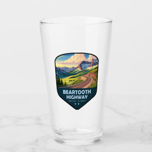 Beartooth Highway Montana Wyoming Shield Glass