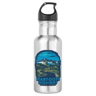 Beartooth Highway Montana Wyoming Vista 532 Ml Water Bottle