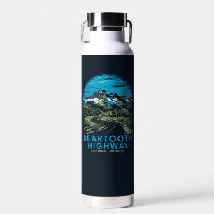 Beartooth Highway Montana Wyoming Vista Water Bottle