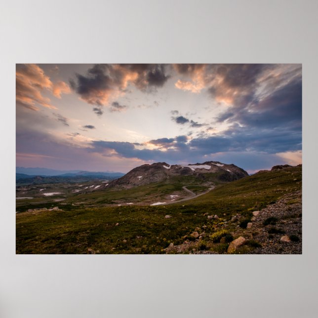 Beartooth Highway Sunset Poster (Front)