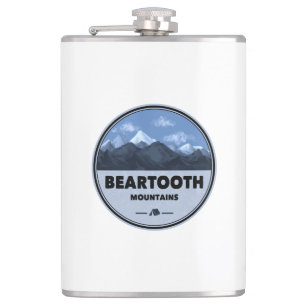 Beartooth Mountains Montana Wyoming Camping Hip Flask