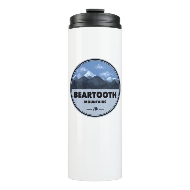 Beartooth Mountains Montana Wyoming Camping Thermal Tumbler (Front)