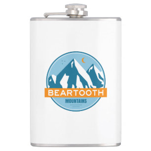 Beartooth Mountains Montana Wyoming Hip Flask