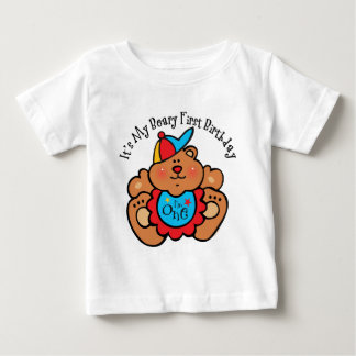 Beary 1st Birthday Boy Baby T-Shirt